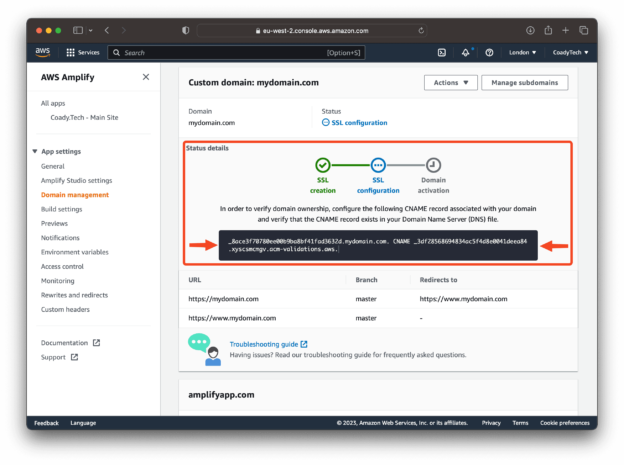 How do I know when my AWS certificate expires?