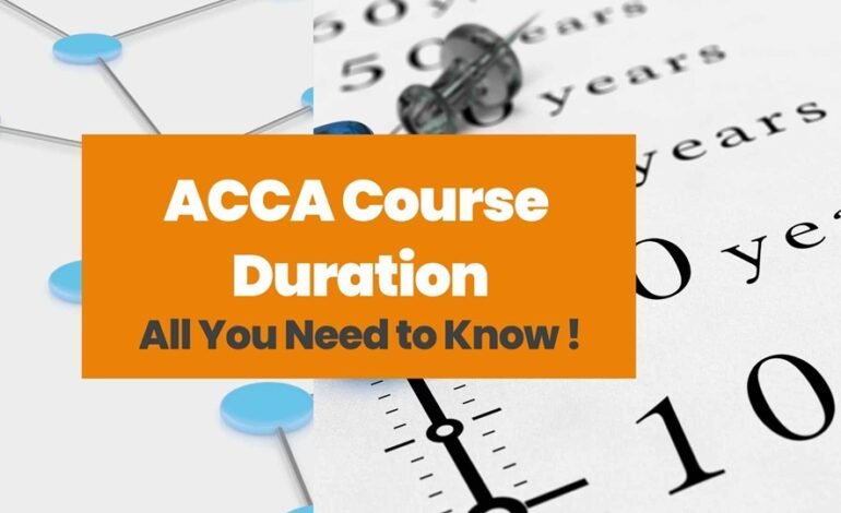 Learn about online acca course details and complete duration in India